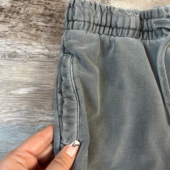 Talentless Charcoal Gray Sweat Shorts Size S Elastic Waist Lounge Minimal - Picture 2 of 7